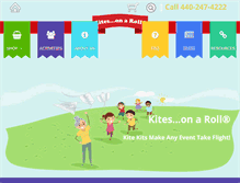 Tablet Screenshot of kitesonaroll.com